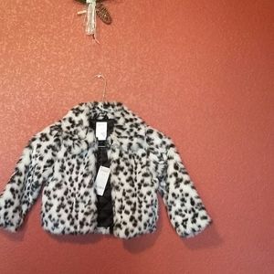 Gymboree Girls XS 3-4  Leopard Print Jacket Coat